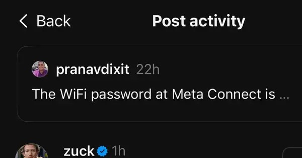 Mật khẩu Wi-Fi của Meta tiết lộ điều gì?