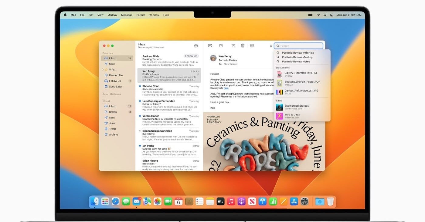 Ứng dụng Mail trên MacOS nhận nâng cấp tính năng AI